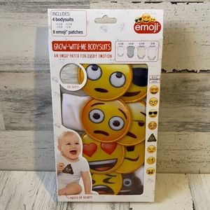 Baby Emoji Grow With Me Bodysuits NEW
